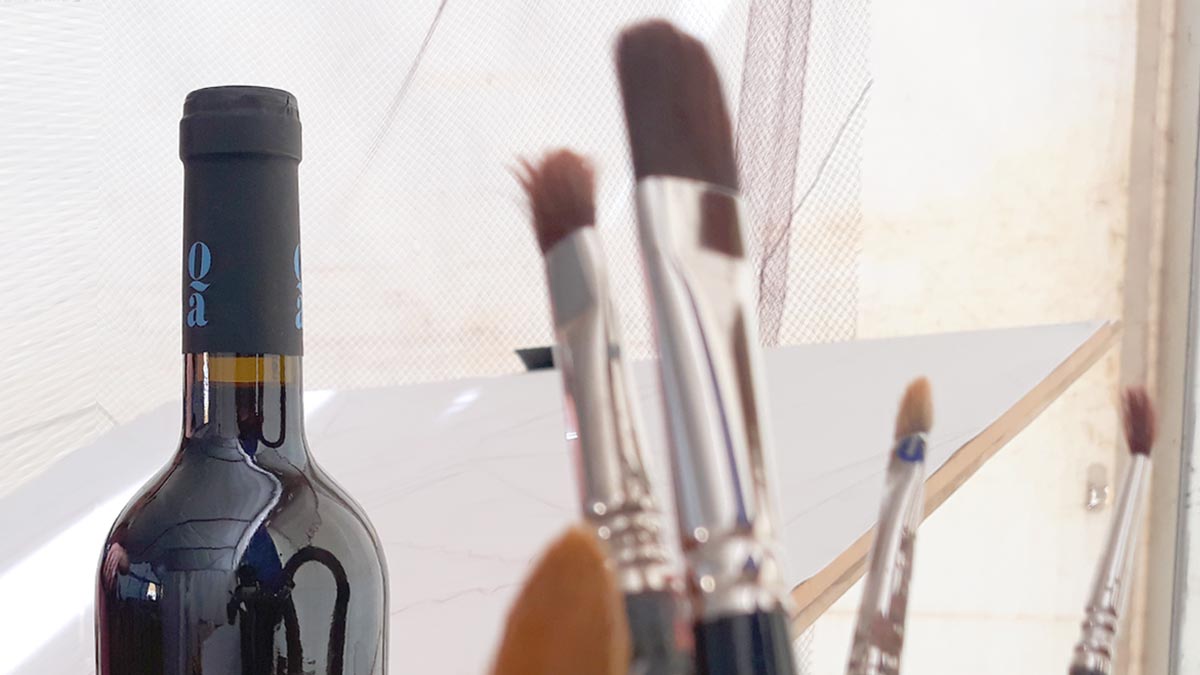 Pintar con vino